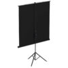 Ecran de proiectie manual de perete, tavan, 150 x 150 cm, proiectie din fata, format 1:1, Blackmount, 1/1TR150-BM-ECRTRP 5