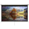 Ecran de proiectie manual de perete, tavan, 260 x 146 cm, proiectie din fata, format 16:9, Blackmount, 16/9MN260-BM-ECRPER 1