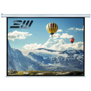 Ecran de proiectie electric de perete, tavan, cu telecomanda RF, 200 x 150 cm, proiectie din fata, format 16:9, Blackmount, SP200RC-ECRPER