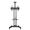 Stand pentru monitor/TV, de podea, cu roti, raft AV și suport pentru cameră, diagonale 32″-60″, maxim 50 kg, Multibrackets MB-2319, inaltime reglabila, negru 2
