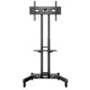 Stand pentru monitor/TV, de podea, cu roti, raft AV și suport pentru cameră, diagonale 32″-60″, maxim 50 kg, Multibrackets MB-2319, inaltime reglabila, negru 8