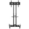 Stand pentru monitor/TV, de podea, cu roti, raft AV și suport pentru cameră, diagonale 32″-60″, maxim 50 kg, Multibrackets MB-2319, inaltime reglabila, negru 10