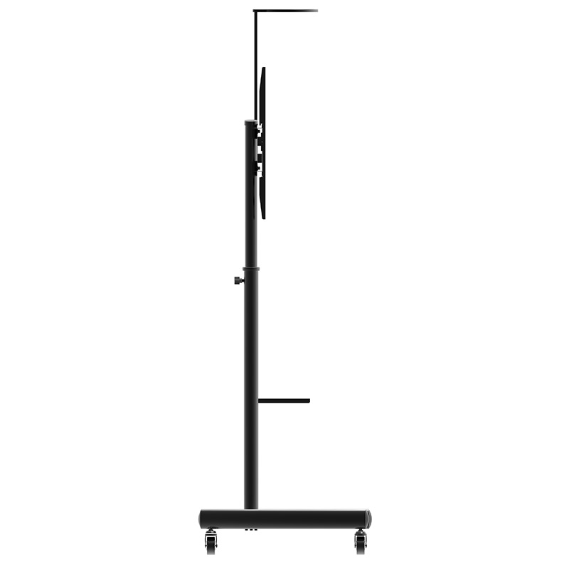 Stand pentru monitor/TV, de podea, cu roti, raft AV și suport pentru cameră, diagonale 65″-100″, VESA 1100 x 600, maxim 100 kg, Blackmount Mobile XXL, inaltime reglabila, negru 6 Stand pentru monitor/TV, de podea, cu roti, raft AV și suport pentru cameră, diagonale 65″-100″, VESA 1100 x 600, maxim 100 kg, Blackmount Mobile XXL, inaltime reglabila, negru - imagine 6