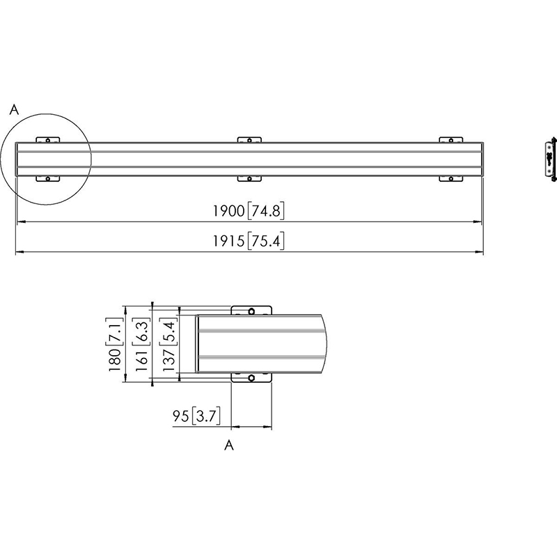 Bara de interfata, accesoriu de prindere pentru suport videowall, 1915 mm, negru, Vogel’s PFB3419 3 Bara de interfata, accesoriu de prindere pentru suport videowall, 1915 mm, negru, Vogel's PFB3419 - imagine 3
