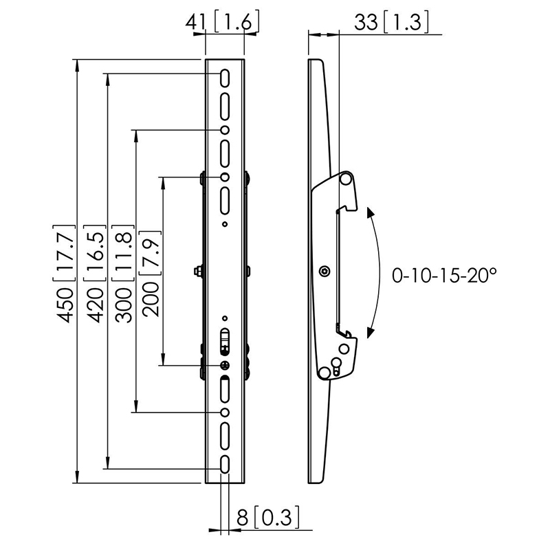 Bare verticale de prindere pentru suport videowall, VESA 420 mm, 80 kg, Vogel’s PFS3304 3 Bare verticale de prindere pentru suport videowall, VESA 420 mm, 80 kg, Vogel’s PFS3304 - imagine 3
