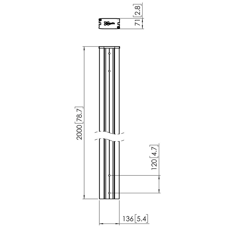 Coloana 200 cm pentru suport videowall, pe sistem Connect-it, Vogel’s PUC2920 4 Coloana 200 cm pentru suport videowall, pe sistem Connect-it, Vogel's PUC2920 - imagine 4