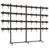 Pachet sistem videowall 4×4 cu baza mobila din 16 x display profesional pentru videowall cu rama subtire 3.5mm edge to edge, LED IPS Prestigio PSIW55N0U0, diagonala totala 218″/555 cm, rezolutie afisare 8K (7680 x 4320), luminozitate 500 (cd/m²), 24 / 7, cu suport Voegel’s cu reglaj 3D 13