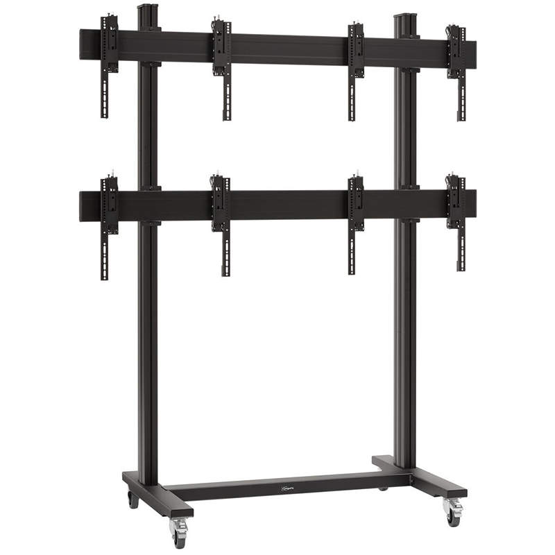 Pachet sistem videowall 2×2 cu baza mobila din 4 x display profesional pentru videowall cu rama subtire 3.5mm edge to edge, LED IPS LG 49VL5G, diagonala totala 98″/249 cm, rezolutie afisare 4K UHD (3840 x 2160), luminozitate 500 (cd/m²), 24 / 7, cu suport Voegel’s cu reglaj 3D 2 Pachet sistem videowall 2×2 cu baza mobila din 4 x display profesional pentru videowall cu rama subtire 3.5mm edge to edge, LED IPS LG 49VL5G, diagonala totala 98″/249 cm, rezolutie afisare 4K UHD (3840 x 2160), luminozitate 500 (cd/m²), 24 / 7, cu suport Voegel’s cu reglaj 3D - imagine 2