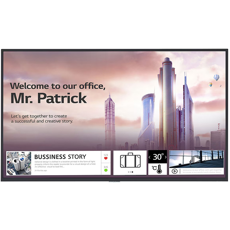 Display profesional pentru prezentare si semnalistica digitala LED ADS LG 43UH5F-H, diagonala 43″/108 cm, rezolutie 4K UHD (3840 x 2160), luminozitate 500 (cd/m²), 24 / 7, webOS 4.1 1 Display profesional pentru prezentare si semnalistica digitala LED ADS LG 43UH5F-H, diagonala 43"/108 cm, rezolutie 4K UHD (3840 x 2160), luminozitate 500 (cd/m²), 24 / 7, webOS 4.1