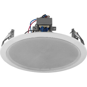 Difuzor de plafon pentru adresare publica cu transformator 100V cu 2 cai, 15 W, 8″, alb, EDL-118TW, Monacor 1 Difuzor de plafon pentru adresare publica cu transformator 100V cu 2 cai, 15 W, 8", alb, EDL-118TW, Monacor