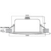Difuzor de plafon pentru adresare publica cu transformator 100V, 10 W, negru, EDL-11TW/SW, Monacor 3