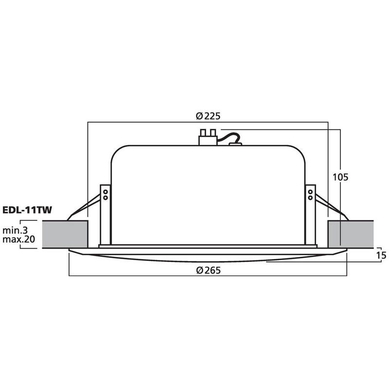 Difuzor de plafon pentru adresare publica cu transformator 100V, 10 W, alb, EDL-11TW, Monacor 3 Difuzor de plafon pentru adresare publica cu transformator 100V, 10 W, alb, EDL-11TW, Monacor - imagine 3