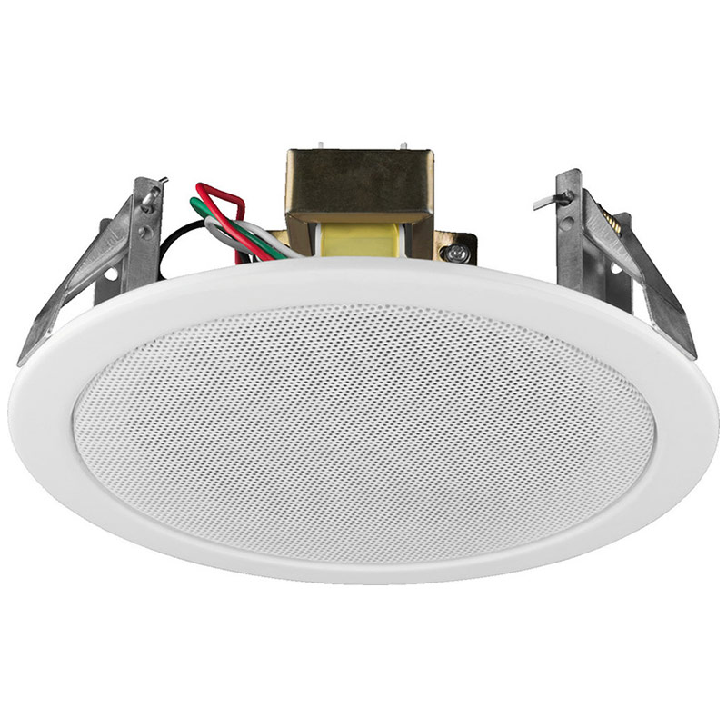 Difuzor de plafon pentru adresare publica cu transformator 100V, full range, 6 W, 5″, alb, EDL-15, Monacor 1 Difuzor de plafon pentru adresare publica cu transformator 100V, full range, 6 W, 5", alb, EDL-15, Monacor