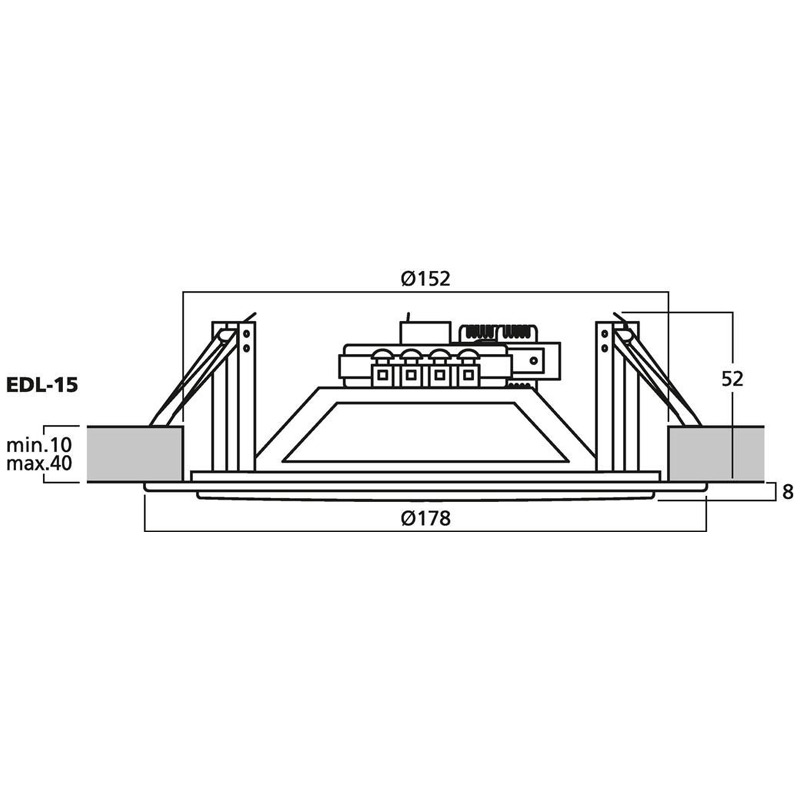 Difuzor de plafon pentru adresare publica cu transformator 100V, full range, 6 W, 5″, alb, EDL-15, Monacor 2 Difuzor de plafon pentru adresare publica cu transformator 100V, full range, 6 W, 5", alb, EDL-15, Monacor - imagine 2