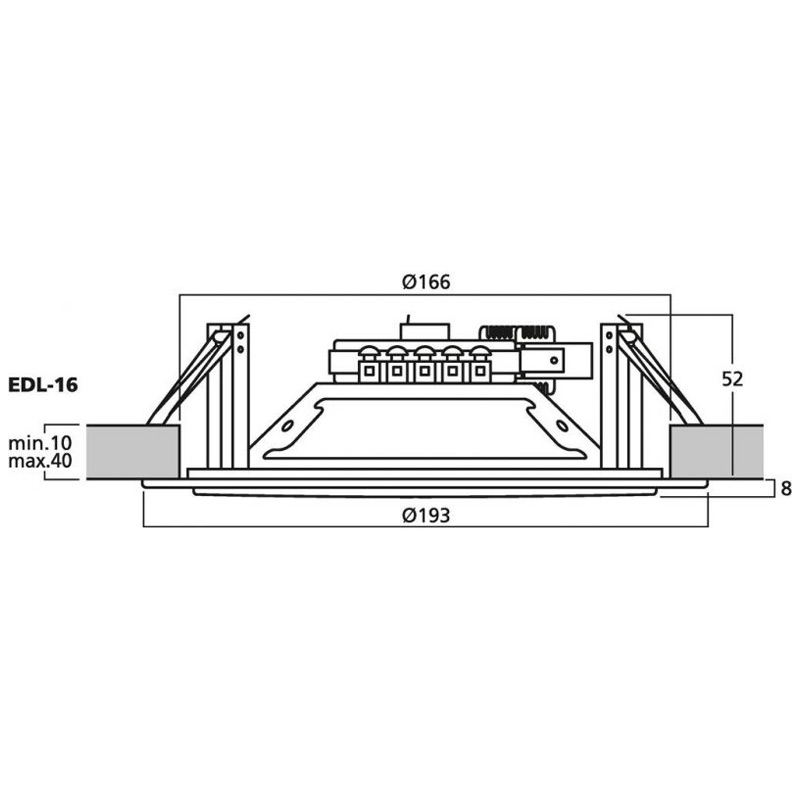 Difuzor de plafon pentru adresare publica cu transformator 100V, full range, 10 W, 6″, alb, EDL-16, Monacor 2 Difuzor de plafon pentru adresare publica cu transformator 100V, full range, 10 W, 6", alb, EDL-16, Monacor - imagine 2