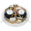 Difuzor cu certificare EN 54-24 de plafon pentru adresare publica A/B, full range, cu doua transformatoare de 100V, 2 x 6 W, 2 x 4″, alb, EDL-224ABC, Monacor 2