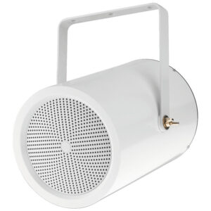 Difuzor tip proiector de sunet pentru adresare publica, cu transformator 100V / impedanta 8Ω, 15 W, alb, EDL-255/WS, Monacor