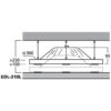 Difuzor de plafon pentru adresare publica cu transformator 100V, cu super dispersie, full range, 10 W, 8″, alb, EDL-310L, Monacor 3