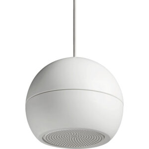 Difuzor cu certificare EN 54-24 suspendat pentru adresare publica, de exterior, cu transformator 100V, full range, 16 W, 5", IP35, alb, EDL-416EN/WS, Monacor