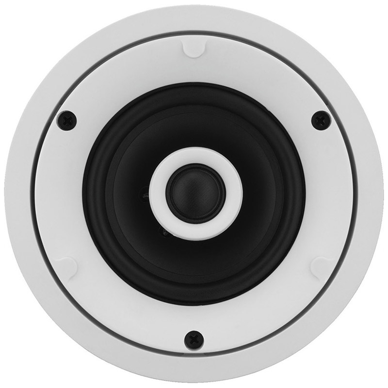 Difuzor Hi-Fi de perete/de plafon, cu transformator 100V / impedanta 8Ω cu 2 cai, 15 W / 8 W, 4″, alb, EDL-42HQ, Monacor 4 Difuzor Hi-Fi de perete/de plafon, cu transformator 100V / impedanta 8Ω cu 2 cai, 15 W / 8 W, 4", alb, EDL-42HQ, Monacor - imagine 4