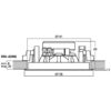 Difuzor Hi-Fi de perete/de plafon, cu transformator 100V / impedanta 8Ω cu 2 cai, 15 W / 8 W, 4″, alb, EDL-42HQ, Monacor 3