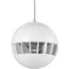 Difuzor suspendat pentru adresare publica cu radiație sonoră omnidirecțională 360°, cu transformator 100V, full range, 20 W, 8″, alb, EDL-430/WS, Monacor 1