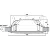 Difuzor cu certificare EN 54-24 de plafon pentru adresare publica cu transformator 100V, full range, 6 W, 6.5″, alb, EDL-606EN, Monacor 2