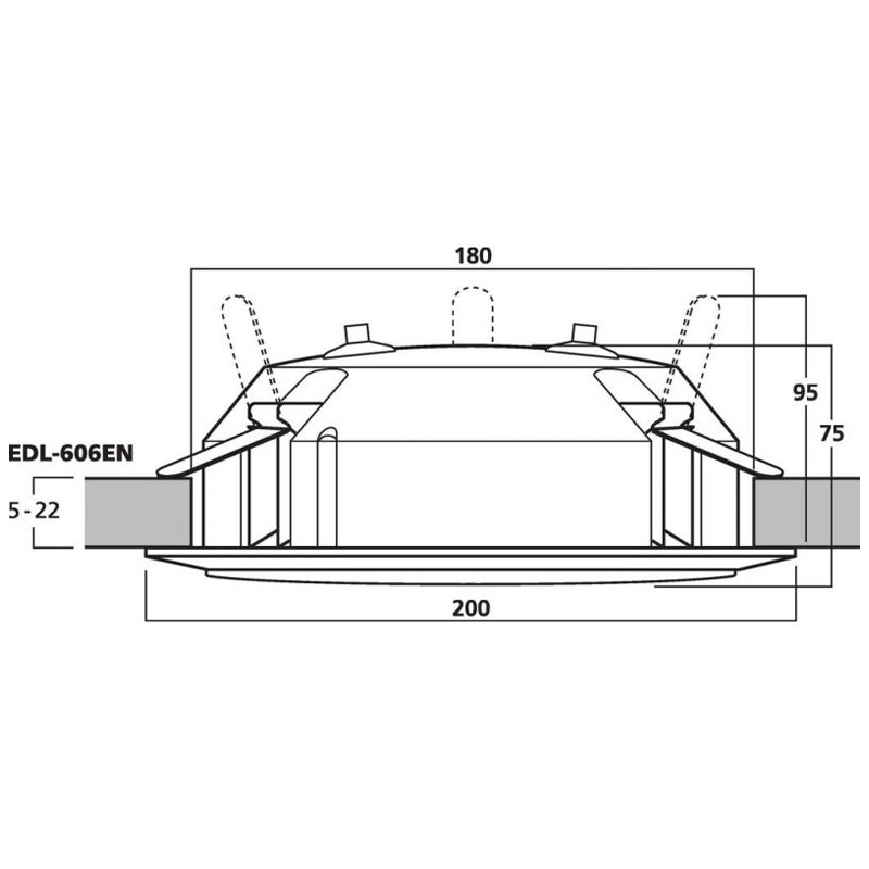Difuzor cu certificare EN 54-24 de plafon pentru adresare publica cu transformator 100V, full range, 6 W, 6.5″, alb, EDL-606EN, Monacor 2 Difuzor cu certificare EN 54-24 de plafon pentru adresare publica cu transformator 100V, full range, 6 W, 6.5", alb, EDL-606EN, Monacor - imagine 2