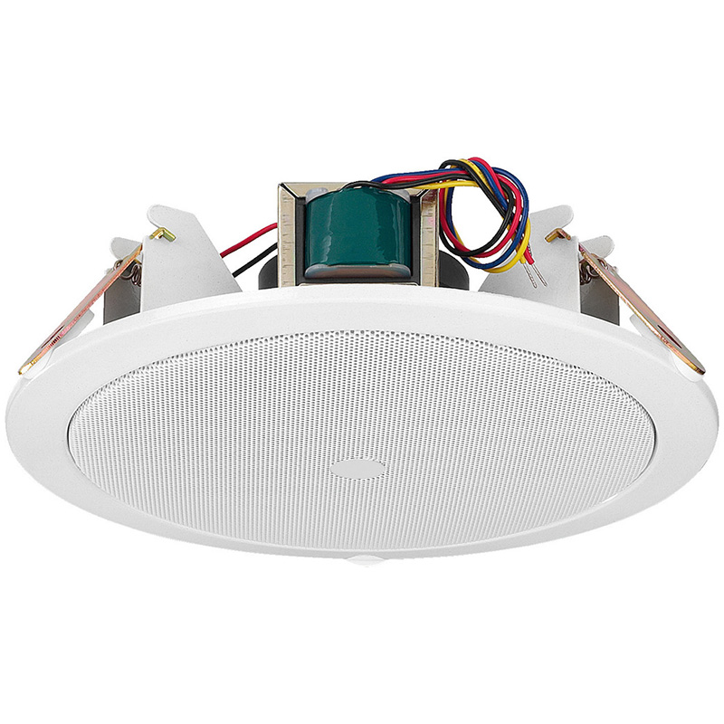 Difuzor de plafon pentru adresare publica cu transformator 100V, full range, 12 W, 6.5″, alb, EDL-612, Monacor 1 Difuzor de plafon pentru adresare publica cu transformator 100V, full range, 12 W, 6.5", alb, EDL-612, Monacor