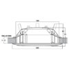 Difuzor cu certificare EN 54-24 de plafon pentru adresare publica cu transformator 100V, full range, 12 W, 6.5″, alb, EDL-612EN, Monacor 3