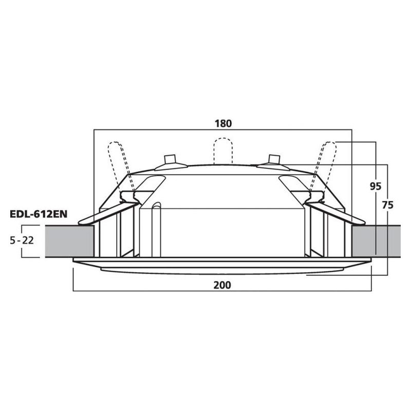 Difuzor cu certificare EN 54-24 de plafon pentru adresare publica cu transformator 100V, full range, 12 W, 6.5″, alb, EDL-612EN, Monacor 3 Difuzor cu certificare EN 54-24 de plafon pentru adresare publica cu transformator 100V, full range, 12 W, 6.5", alb, EDL-612EN, Monacor - imagine 3