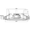 Difuzor de plafon pentru adresare publica cu transformator 100V, full range, 12 W, 6.5″, alb, EDL-612, Monacor 2