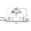Difuzor de plafon pivotant pentru adresare publica cu transformator 100V cu 2 cai, 30 W, 6.5″, alb, EDL-65TW, Monacor 4