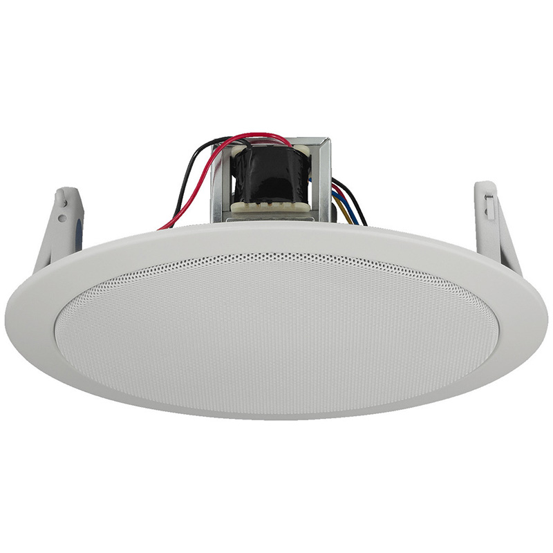 Pachet 12 bucati difuzor de plafon pentru adresare publica cu transformator 100V, full range, 6 W, 6.5″, alb, EDL-706/12, Monacor 2 Pachet 12 bucati difuzor de plafon pentru adresare publica cu transformator 100V, full range, 6 W, 6.5", alb, EDL-706/12, Monacor - imagine 2