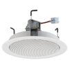Difuzor de plafon pentru adresare publica cu transformator 100V, full range, 6 W, 6.5″, alb, EDL-70/WS, Monacor 1