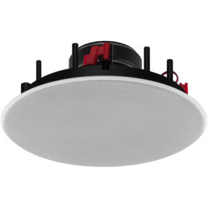Difuzor Hi-Fi de perete/de plafon, cu transformator 100V / impedanta 8Ω cu 2 cai, 30 W / 50 W, 8", alb, EDL-82HQ, Monacor