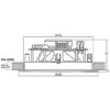 Difuzor Hi-Fi de perete/de plafon, cu transformator 100V / impedanta 8Ω cu 2 cai, 30 W / 50 W, 8″, alb, EDL-82HQ, Monacor 4