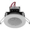 Difuzor de plafon pentru adresare publica cu transformator 100V, 6 W, 3″, alb, EDL-82/WS, Monacor 1