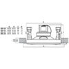 Difuzor de plafon pentru adresare publica cu transformator 100V, full range, 10 W, 6.5″, alb, EDL-26, Monacor 2