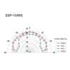 Difuzor Hi-Fi de plafon pentru adresare publica cu transformator 100V cu 2 cai, 15 W, 4″, alb, ESP-15/WS, Monacor 5