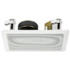 Difuzor Hi-Fi de plafon pentru adresare publica cu transformator 100V cu 2 cai, 15 W, 4″, alb, ESP-15/WS, Monacor 1