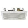 Difuzor Hi-Fi de plafon pentru adresare publica cu transformator 100V cu 2 cai, 15 W, 5″, alb, ESP-17/WS, Monacor 1