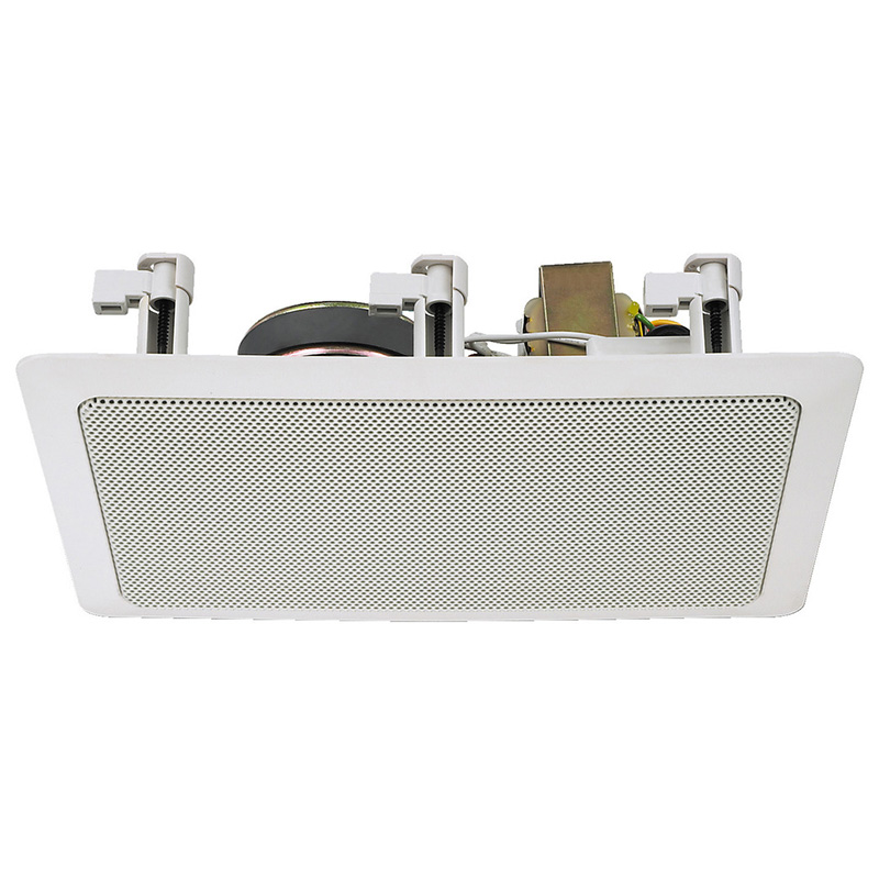 Difuzor Hi-Fi de plafon pentru adresare publica cu transformator 100V cu 2 cai, 15 W, 5″, alb, ESP-17/WS, Monacor 1 Difuzor Hi-Fi de plafon pentru adresare publica cu transformator 100V cu 2 cai, 15 W, 5", alb, ESP-17/WS, Monacor