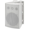 Difuzor de perete pentru adresare publica, de exterior, cu transformator 100V / impedanta 8Ω cu 2 cai, 30 W / 50 W, 5″, IP65, alb, ESP-230/WS, Monacor 1