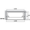 Difuzor Hi-Fi de perete/de plafon pentru adresare publica, cu transformator 100V, 6 W, 8″, alb, ESP-8U, Monacor 3