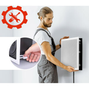 Serviciu de instalare si montare difuzoare, sistem sonorizare, exterior, pentru adresare publica, anunturi, alarmare vocala PA/VA, sonerie digitala