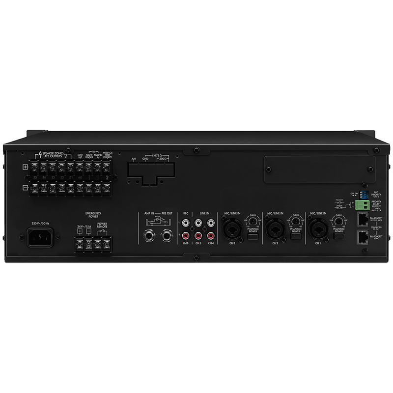 Amplificator zonal, cu mixer integrat, pentru adresare publica, cu 5 zone, 100 V, 4Ω, 1 x 120 W, PA-1120, Monacor 2 Amplificator zonal, cu mixer integrat, pentru adresare publica, cu 5 zone, 100 V, 4Ω, 1 x 120 W, PA-1120, Monacor - imagine 2
