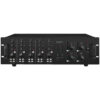 Amplificator zonal, cu mixer integrat, cu matrice, pentru adresare publica, cu 4 zone, 25,70,100 V, 4Ω, 8Ω, 4 x 120 W, PA-12040, Monacor 1