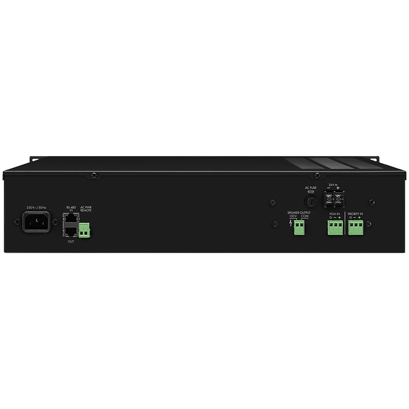Amplificator digital de putere, clasa D, pentru adresare publica, cu 1 zone, 100 V, 4Ω, 1 x 250 W, PA-1250D, Monacor 2 Amplificator digital de putere, clasa D, pentru adresare publica, cu 1 zone, 100 V, 4Ω, 1 x 250 W, PA-1250D, Monacor - imagine 2