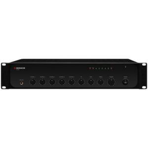 Amplificator cu mixer integrat, pentru adresare publica, cu 1 zone, 70V, 100 V, 4Ω, 8Ω, 16Ω, 1 x 240 W, PA-324, Monacor 1 Amplificator cu mixer integrat, pentru adresare publica, cu 1 zone, 70V, 100 V, 4Ω, 8Ω, 16Ω, 1 x 240 W, PA-324, Monacor